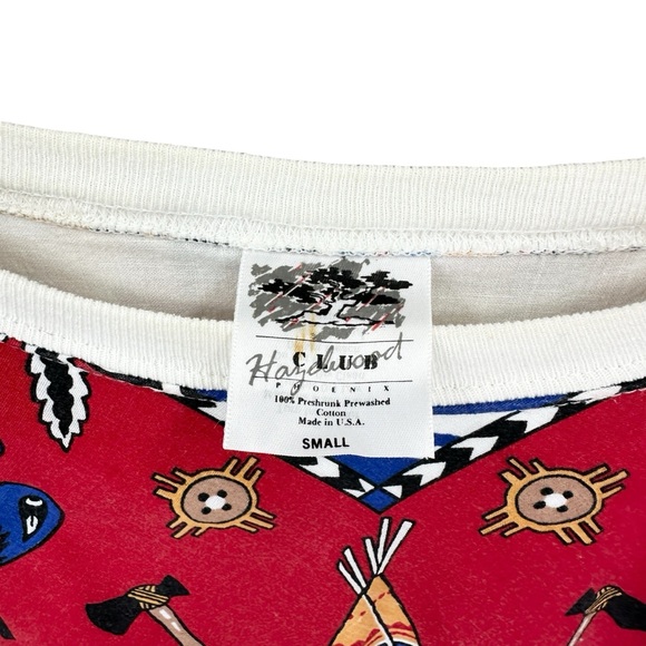 HAZELWOOD CLUB Shirt Phoenix Fringe Aztec Tassel Bead USA Western - Picture 8 of 8